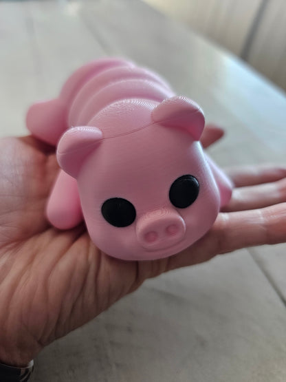 Cute Chunky 3D Printed Pig Fidget Toy