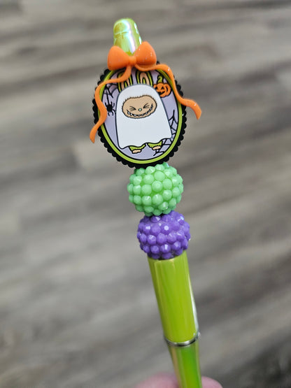 Ghost Labubu Beaded Pen