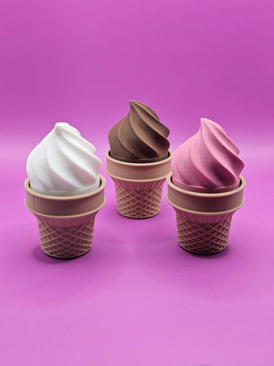 Mini Ice Cream Cone Clicker Fidget