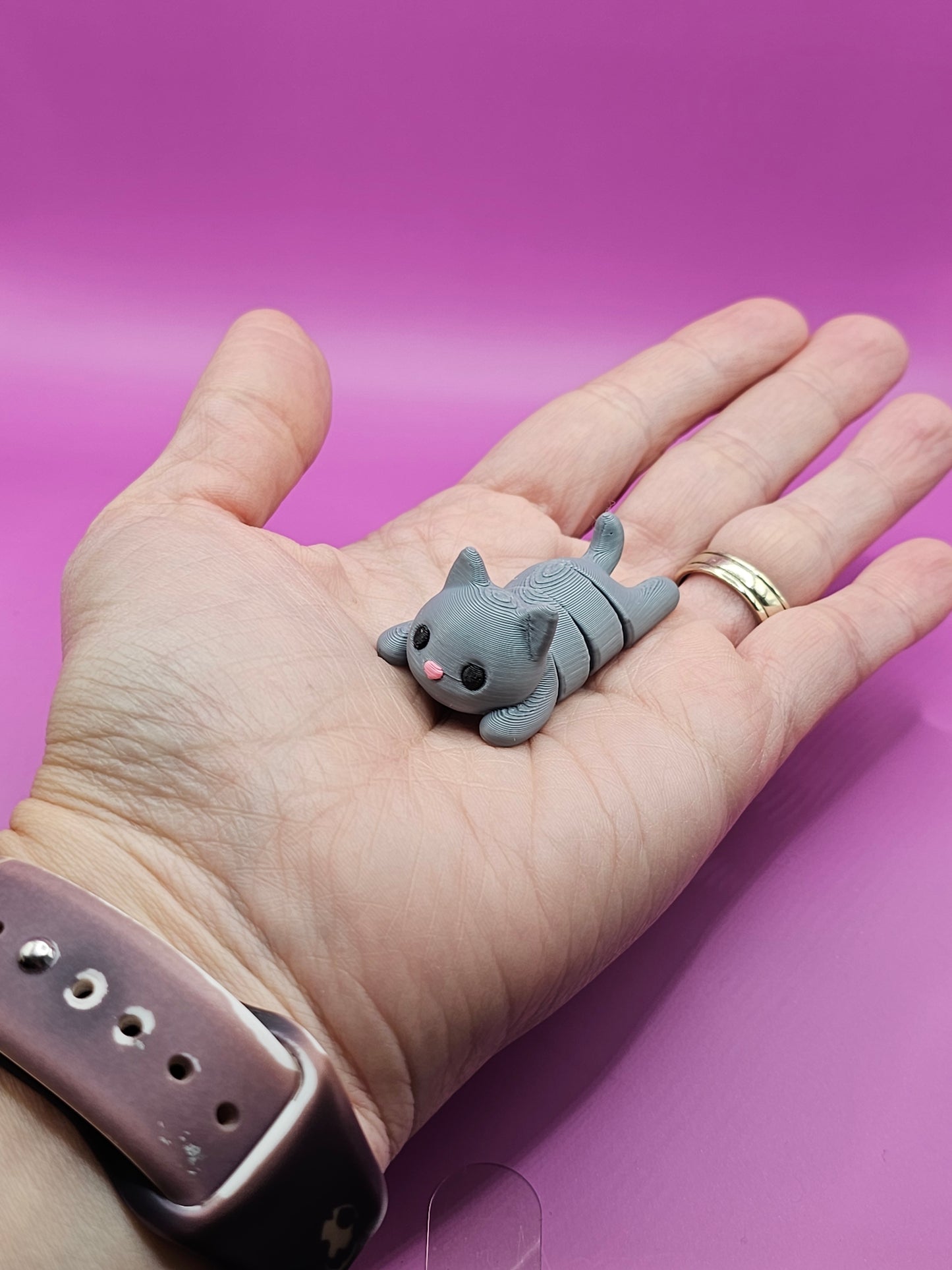 Mini Grey Kitten Fidget