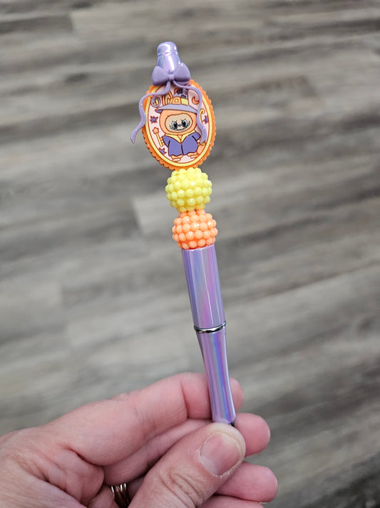 Witchy Labubu Beaded Pen