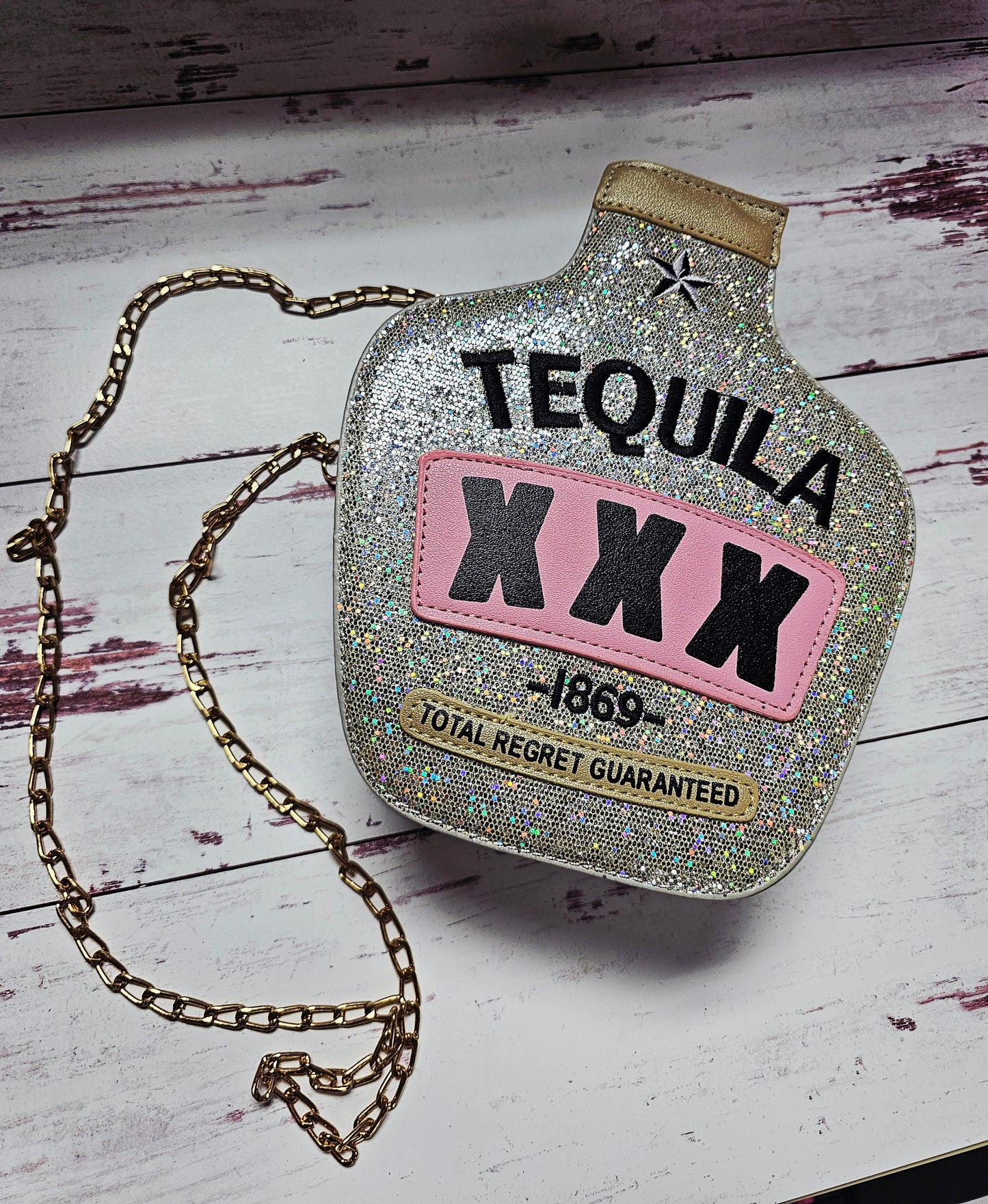 Tequila Purse in Silver