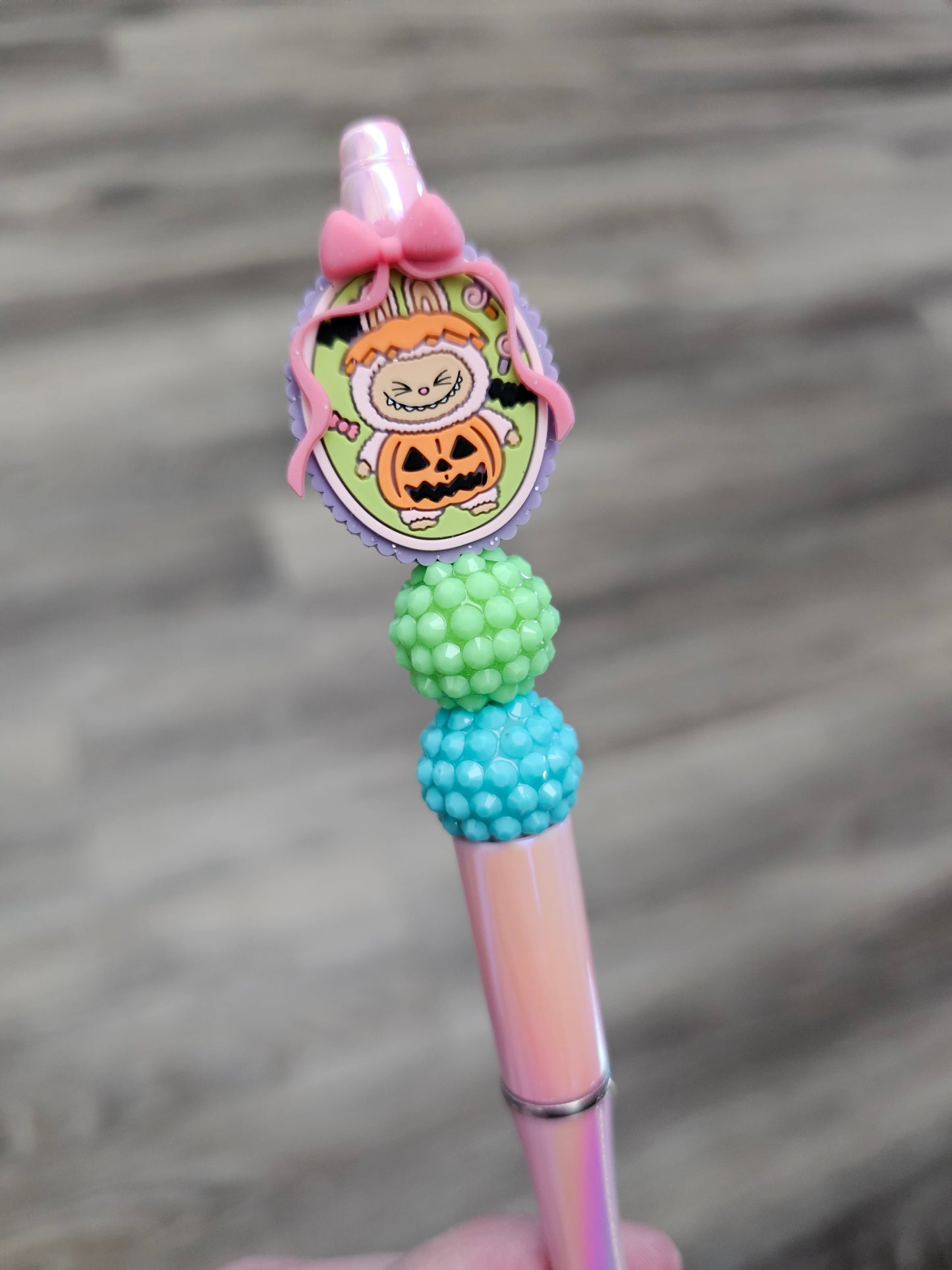 Pumpkin Labubu Beaded Pen