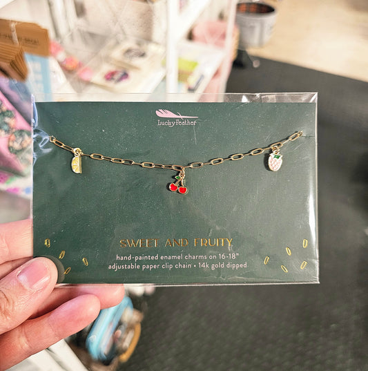 Sweet and Fruity Charm Necklace