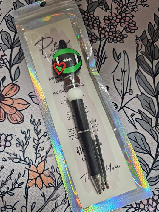 Love of Football Beaded Pen