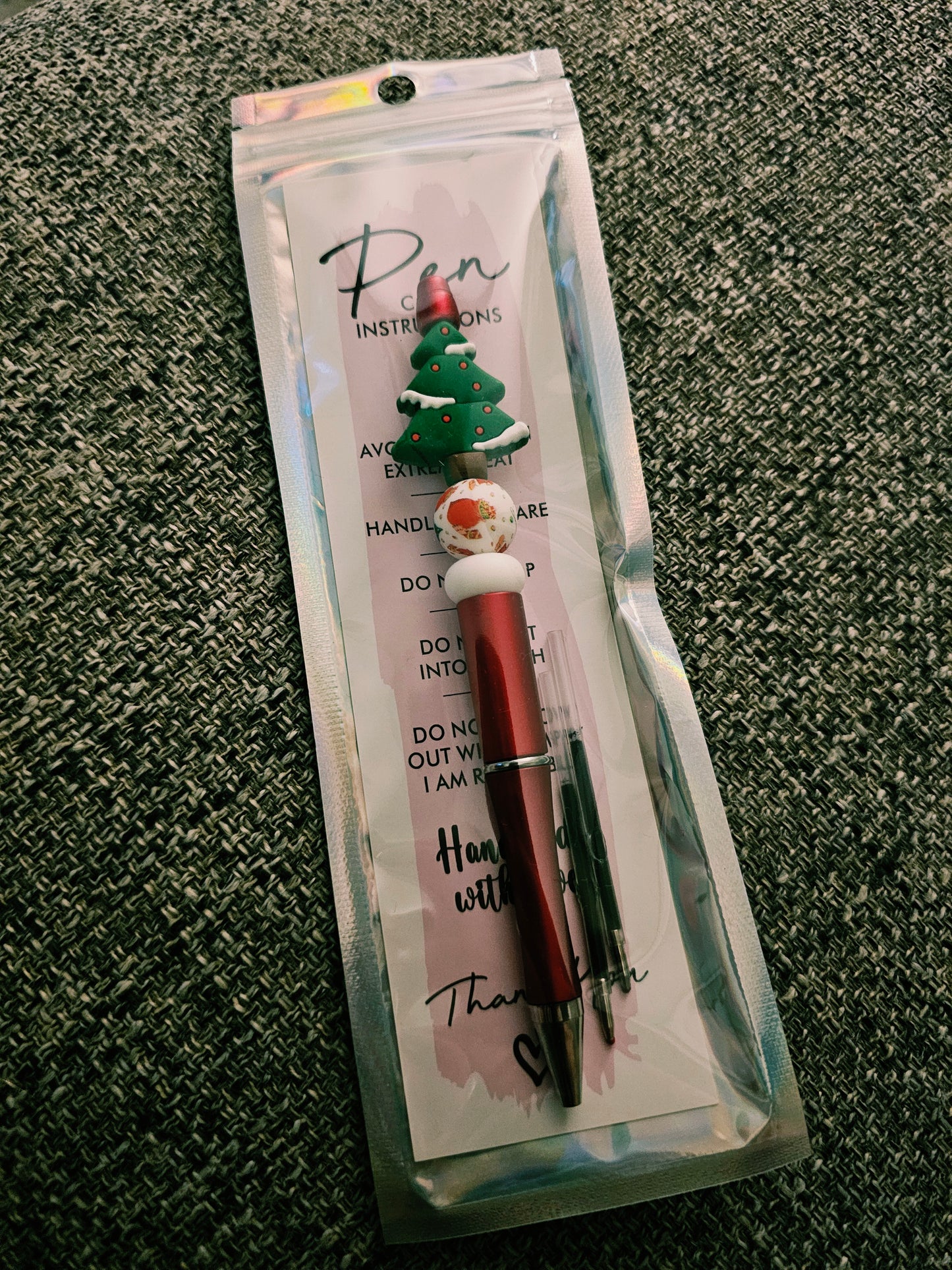 Oh Christmas Tree Beaded Pen