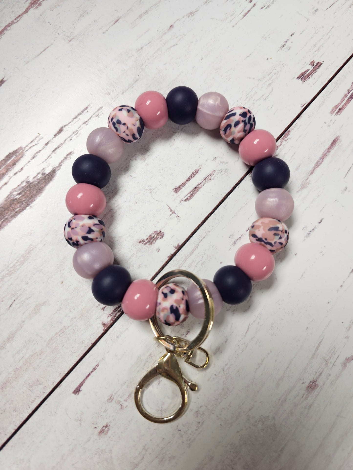 Plum Beauty Beaded Wristlet