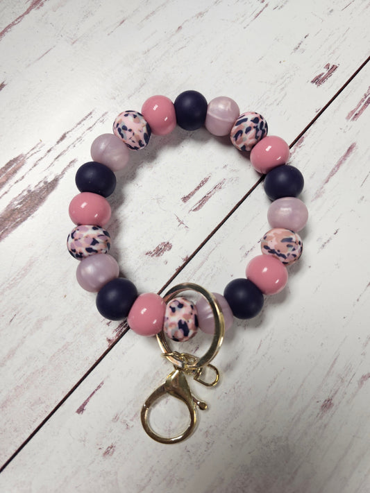 Plum Beauty Beaded Wristlet