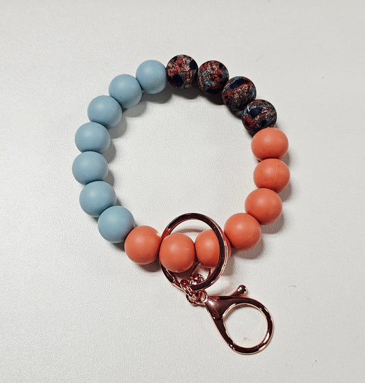 Boho Floral Beaded Wristlet