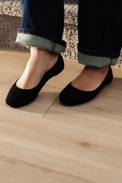 On Your Toes Ballet Flats in Black - Simply Graced Mama