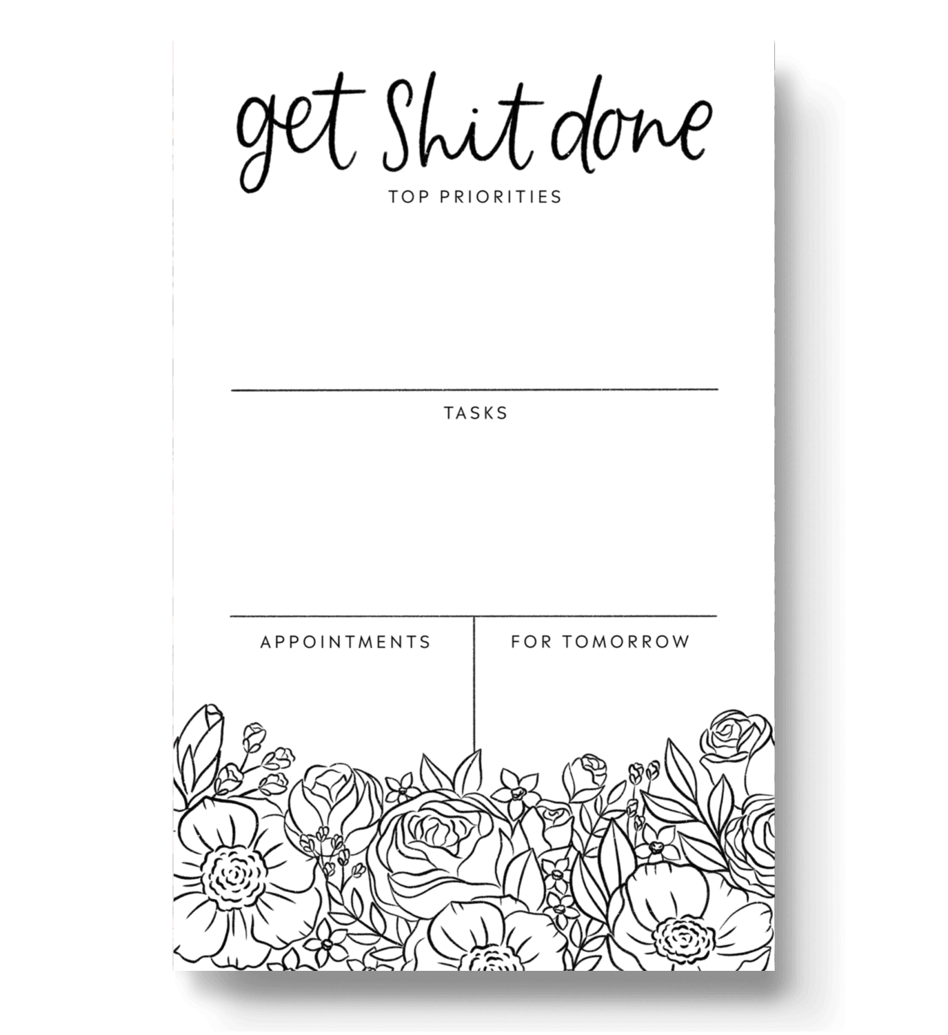 Get Shit Done Daily Planner Notepad - Simply Graced Mama