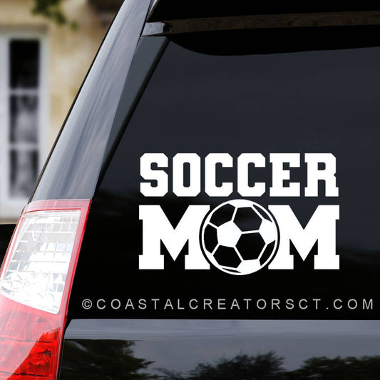 Soccer Mom Vinyl Window Sticker Decal