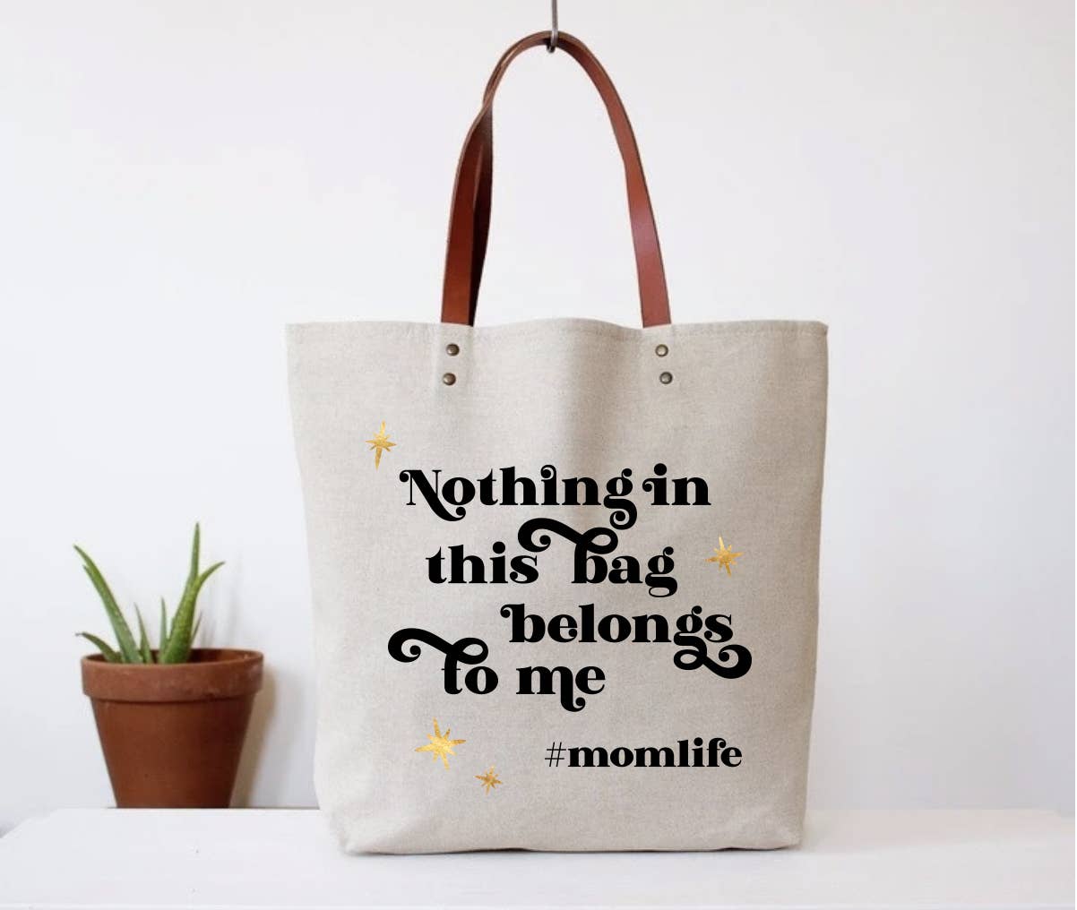 Nothing in this bag belongs to me tote bag