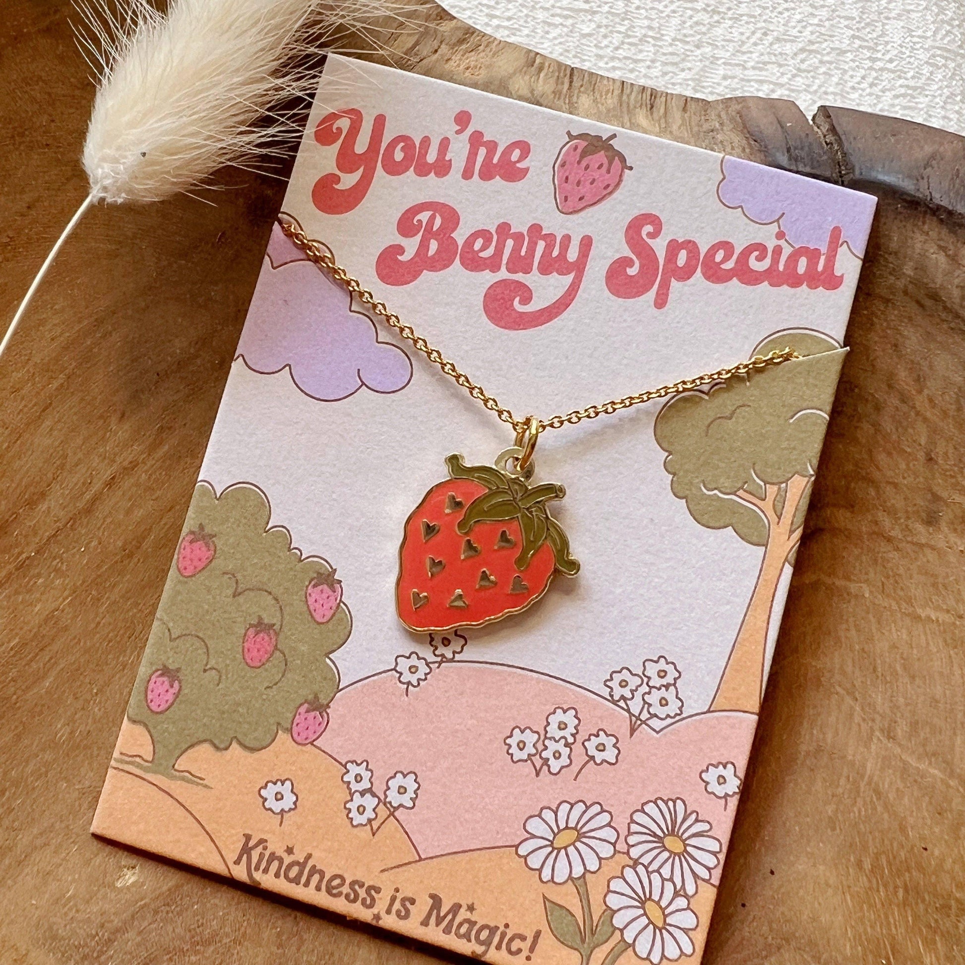 You're Berry Special - Strawberry Necklace - Simply Graced Mama