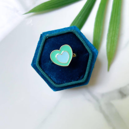 Fidget Spinner Anxiety/Worry Rings - Heart - Simply Graced Mama