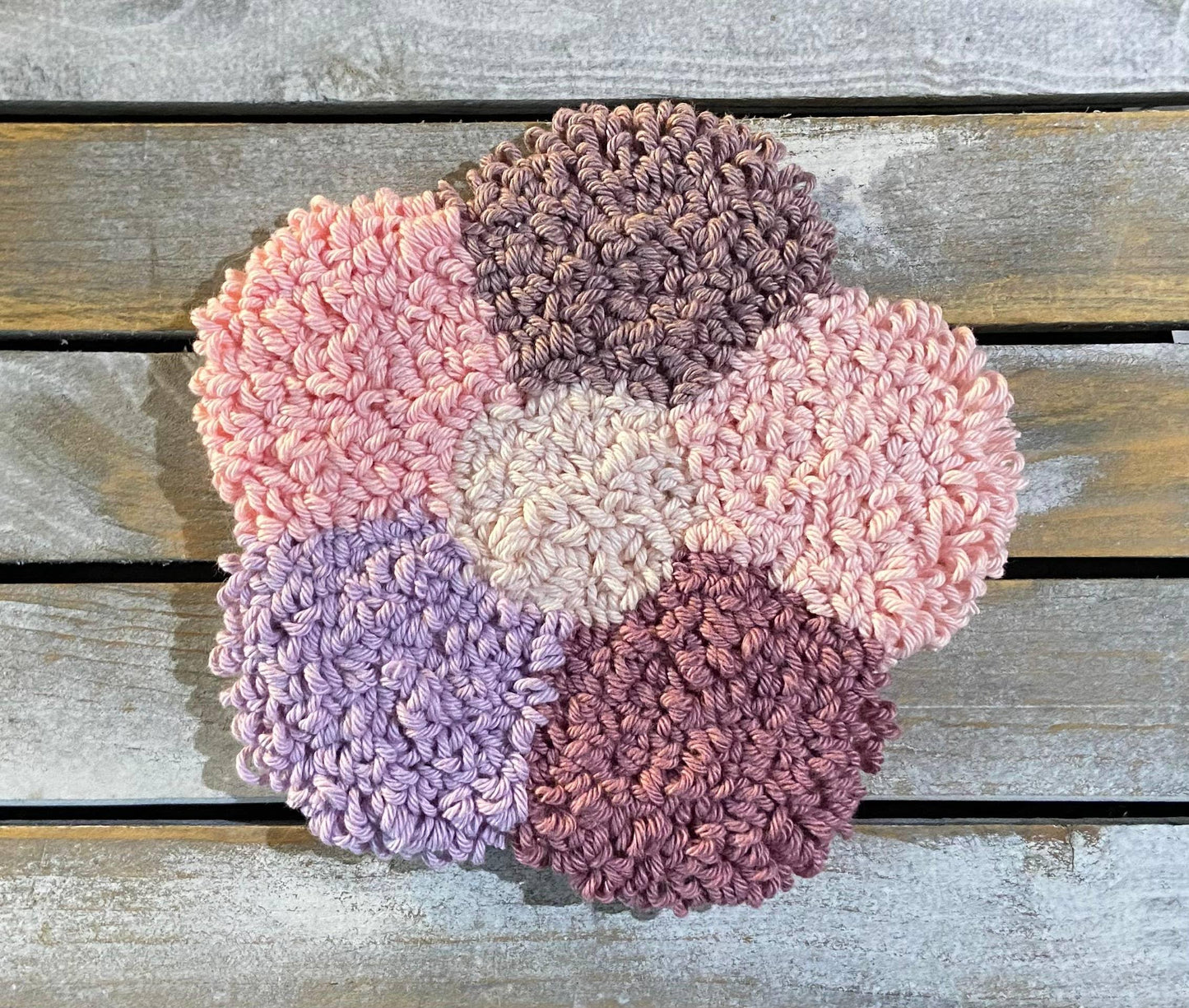 Colorful Flower Mug Rug/Coaster - Simply Graced Mama