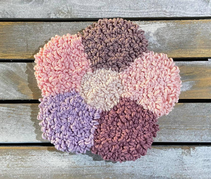 Colorful Flower Mug Rug/Coaster - Simply Graced Mama