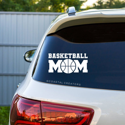 Basketball Mom Vinyl Window Decal