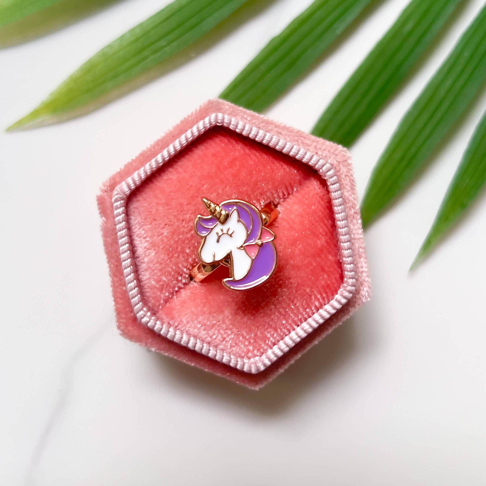 Fidget Spinner Anxiety/Worry Rings - Purple Unicorn - Simply Graced Mama