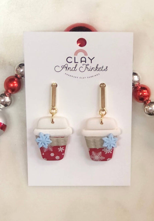 Winter Coffee Cup Dangles