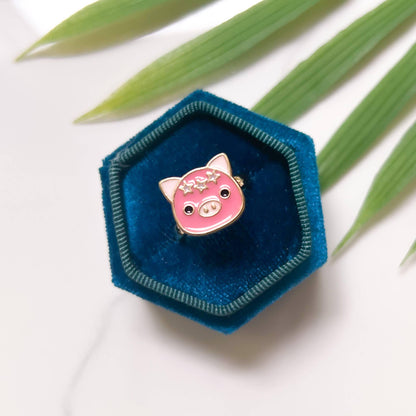 Fidget Spinner Anxiety/Worry Rings - Piggy - Simply Graced Mama