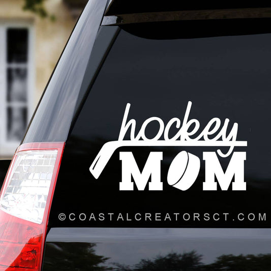 Hockey Mom Vinyl Car Window Sticker Decal