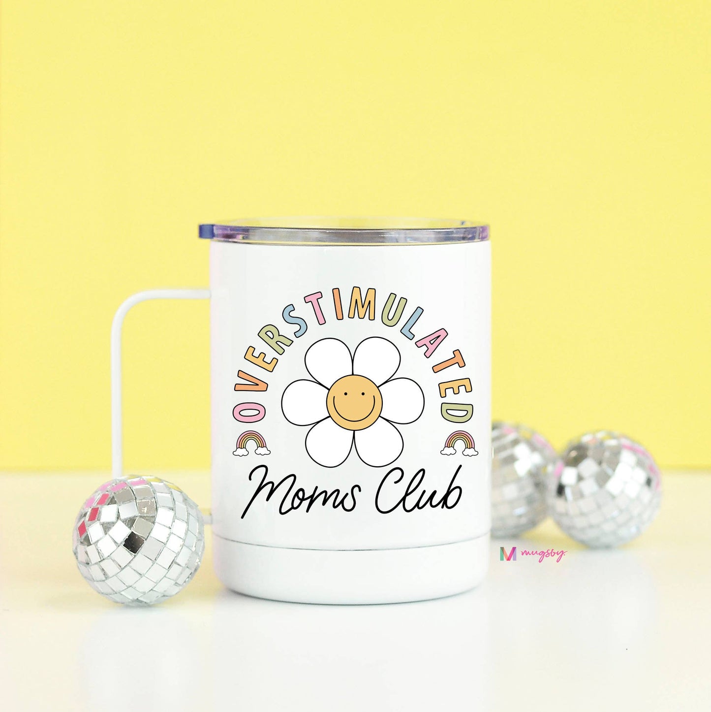 Overstimulated Mom's Club Funny Travel Cup, Mother's Day