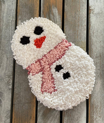 Snowman Mug Rug/Coaster - Simply Graced Mama